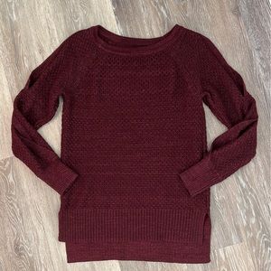 Maurices sweater with cut out sleeves